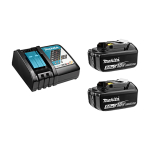 Set Punjač + dve baterije Makita DC18RC + BL1850B