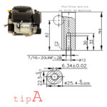 Loncin ugradni motor za kosilicu LC1P88FA - Слика 2