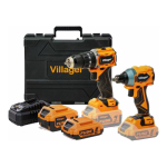 Akumulatorski set bušilica Villager FUSE VLP 5121 + odvrtač Villager FUSE VLP 6420