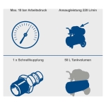 Kompresor za vazduh 10 bar 1500 W HC63 Scheppach