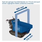 Motorna kolica dumper 5,6 KS 196 cm³ DP5000 Scheppach - Слика 5