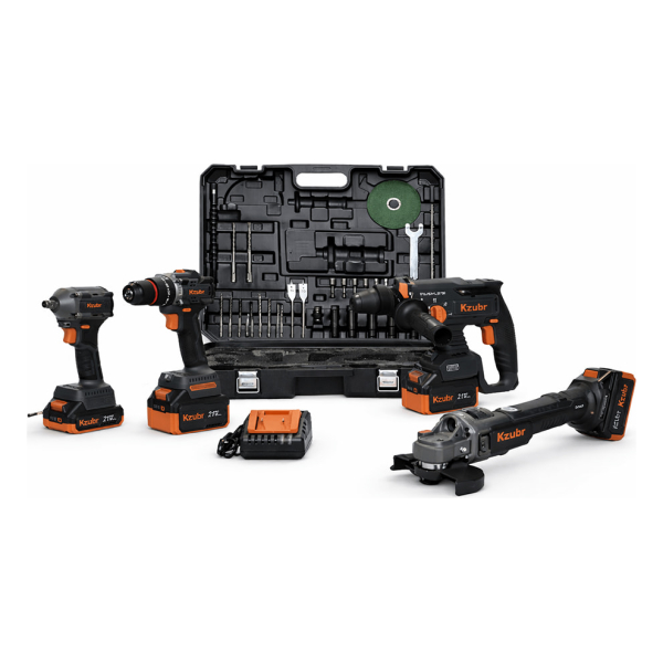 Set akumulatorskih alata 4 u 1 Kzubr KBLHWDG-21V-4IN-1S